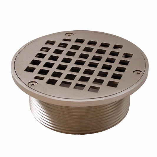 Jones Stephens D6091BN Brushed Nickel 3-1/2" Metal Spud with 5" Round Strainer