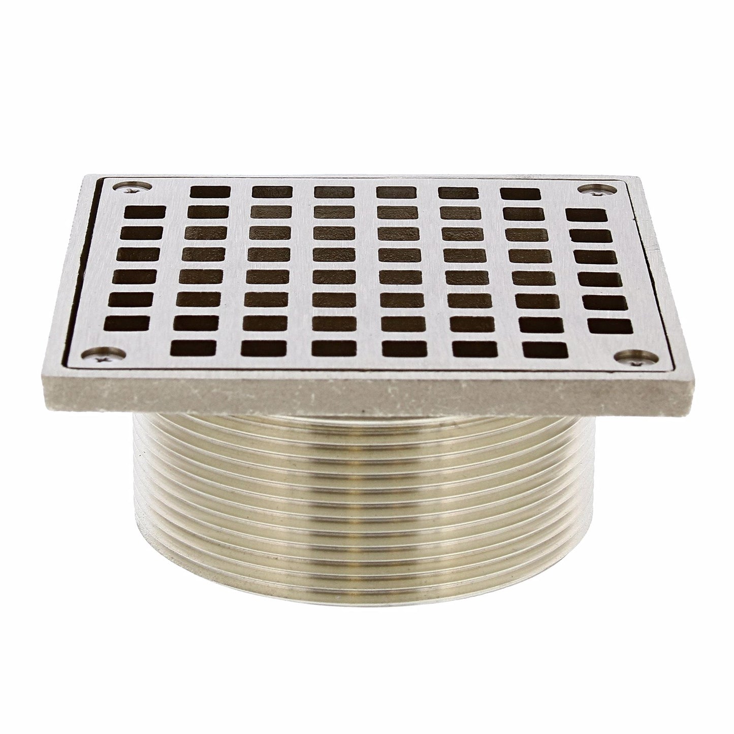 Jones Stephens D60962 3-1/2" IPS Metal Spud with 5" Nickel Bronze Square Strainer