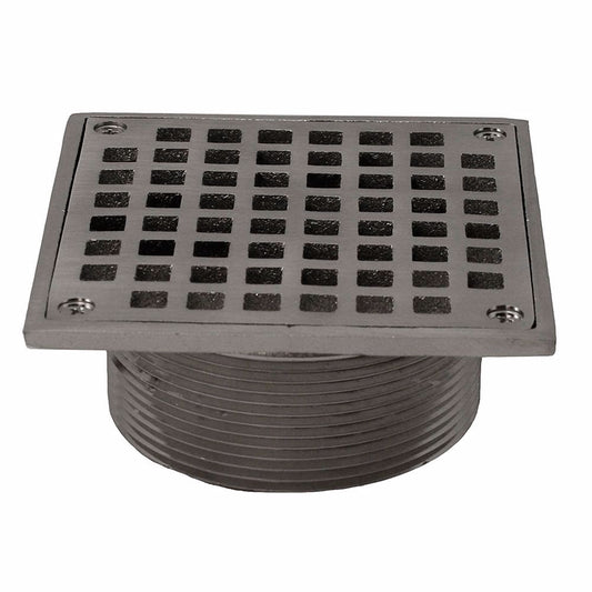 Jones Stephens D6096BN Brushed Nickel 3-1/2" Metal Spud with 5" Square Strainer