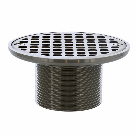 Jones Stephens D6098BN Brushed Nickel 2" Metal Spud with 4" Round Strainer