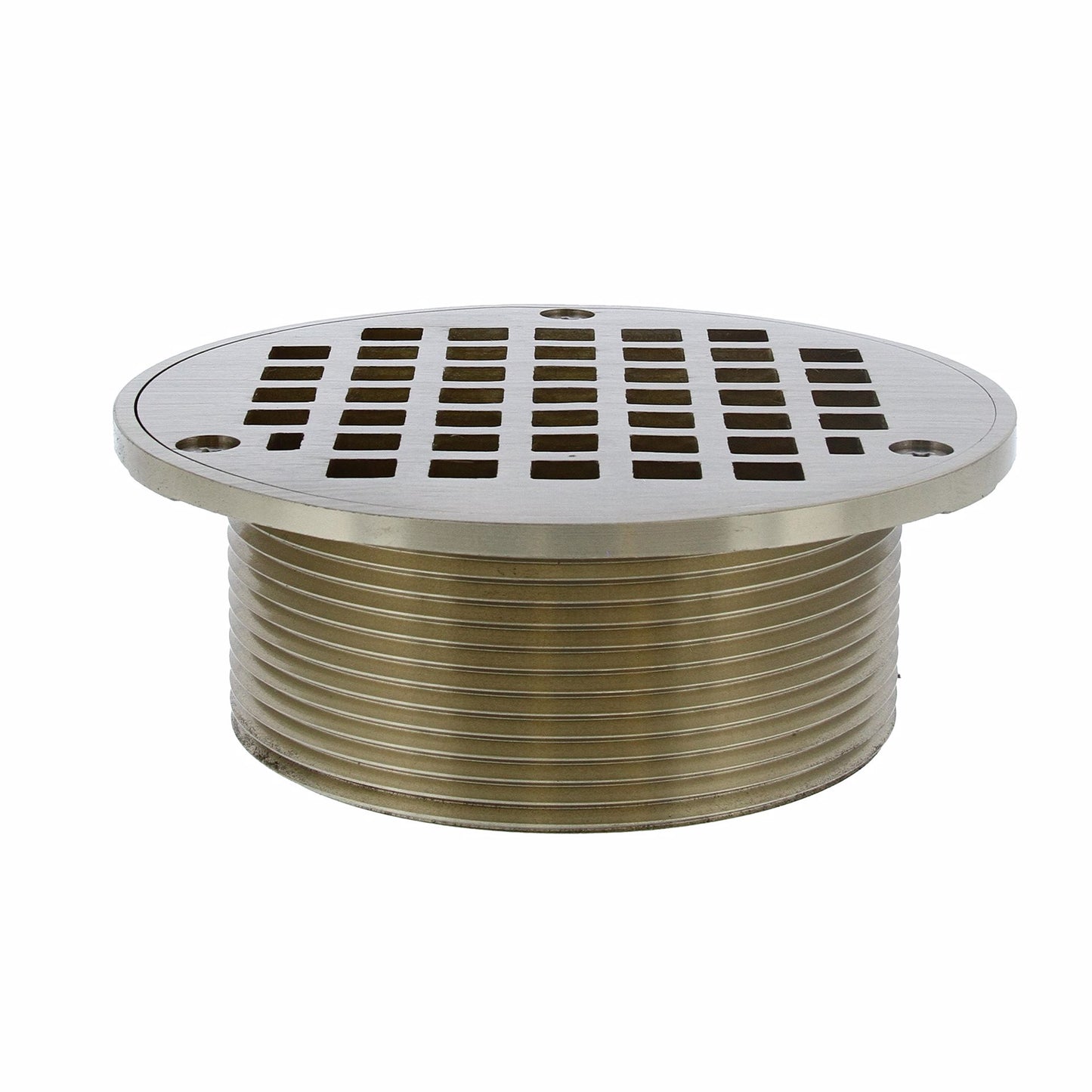 Jones Stephens D60996 3-1/2" IPS Metal Spud with 5" Nickel Bronze Round Strainer