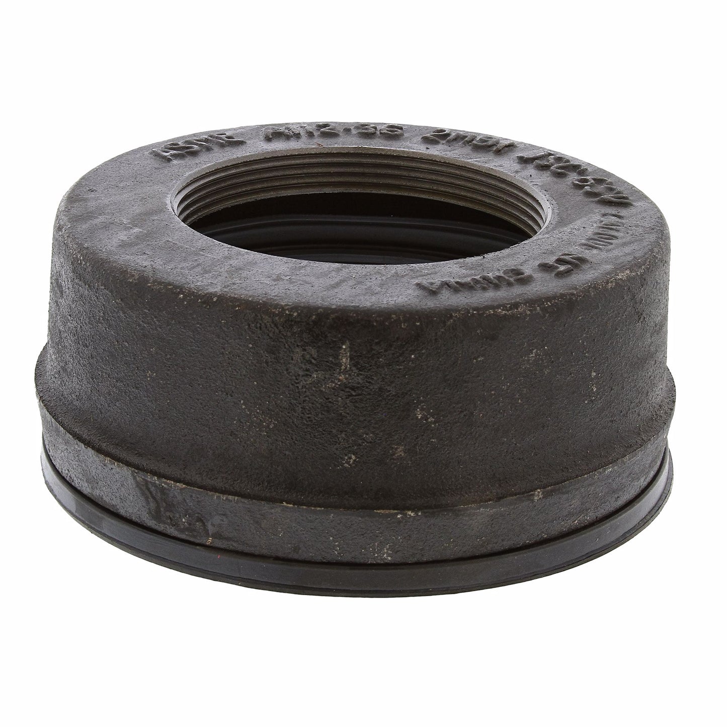 Jones Stephens D62601 4" Adjustable Cleanout 4" Spud with 6" Gasket Connection with 5" Nickel Bronze Cover