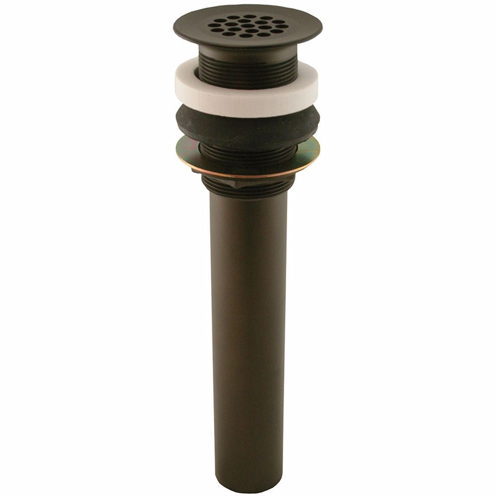 Jones Stephens D7010RB Oil Rubbed Bronze Brass Grid Drain without Overflow