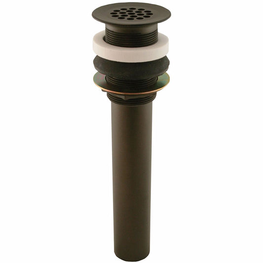 Jones Stephens D7010RB Oil Rubbed Bronze Brass Grid Drain without Overflow