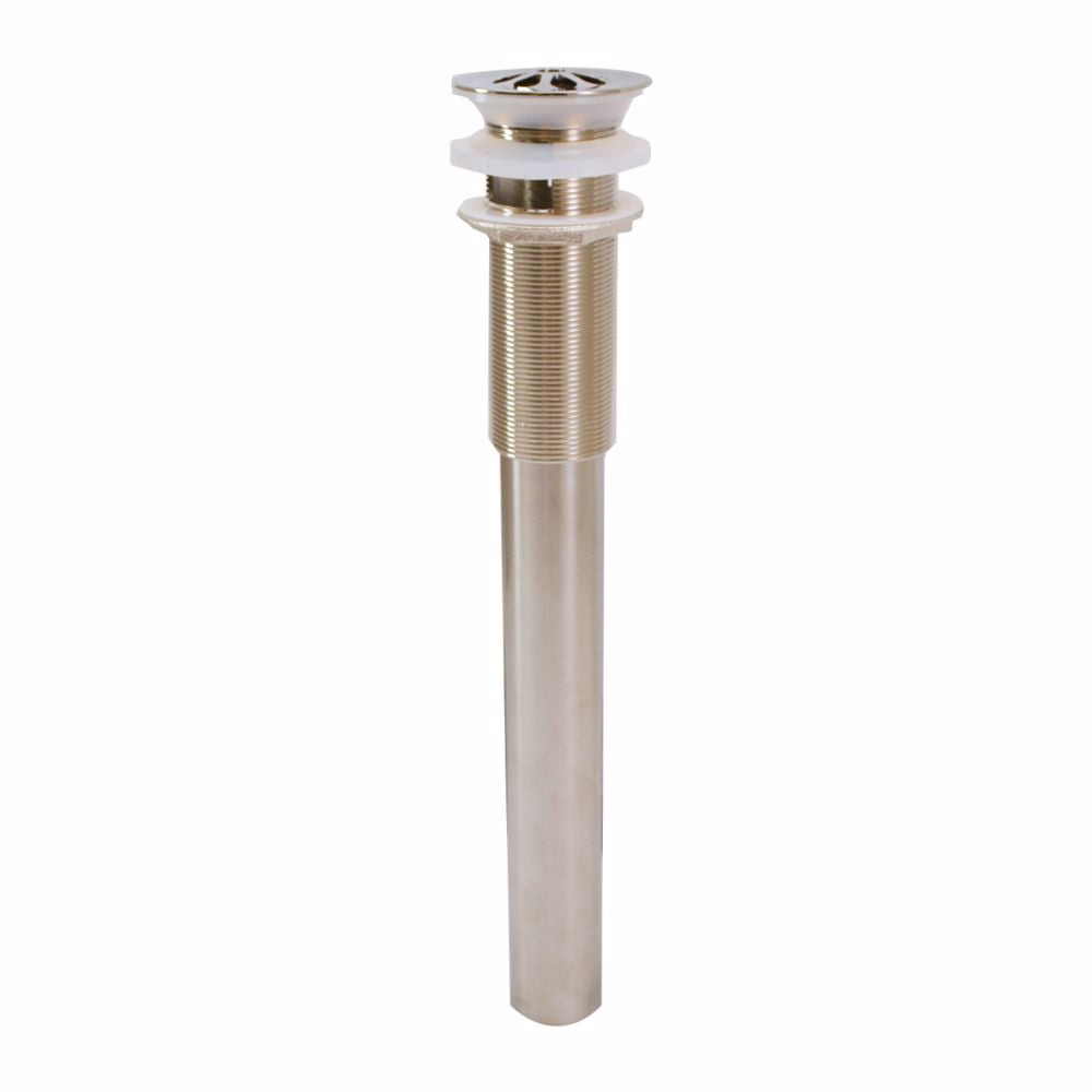 Jones Stephens D7021BN Brushed Nickel Lavatory Grid Drain with Overflow Holes