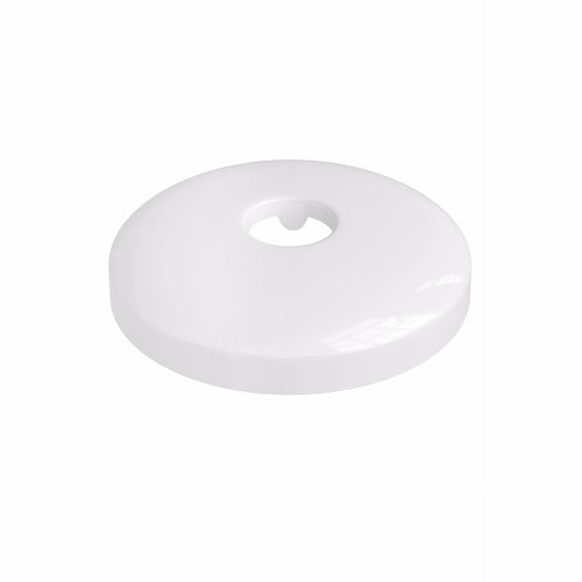 Jones Stephens E15050 1/2" CTS White Plastic Shallow Escutcheon, Bag of 50