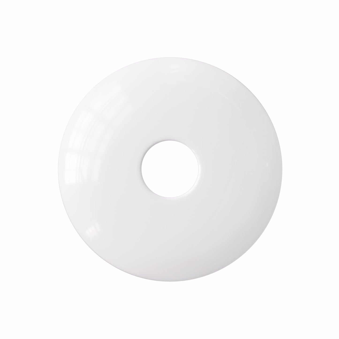 Jones Stephens E15050 1/2" CTS White Plastic Shallow Escutcheon, Bag of 50