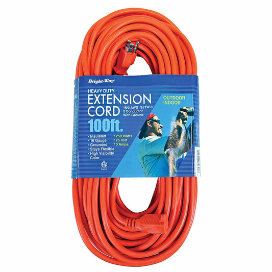 Jones Stephens E25042 14/3 100 ft. Orange Extension Cord