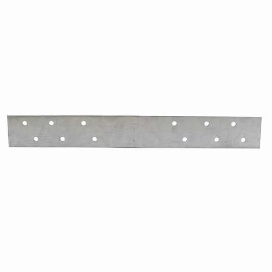 Jones Stephens F160126 1-1/2" x 12" Galvanized Steel Standard F.H.A. Strap with 6 Offset Holes, 16 Gauge, Box of 50