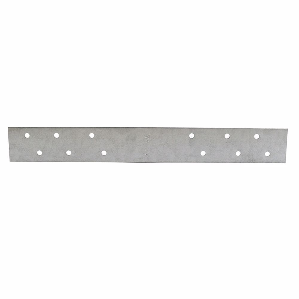 Jones Stephens F160186 1-1/2" x 18" Galvanized Steel Standard F.H.A. Strap with 6 Offset Holes, 16 Gauge, Box of 50