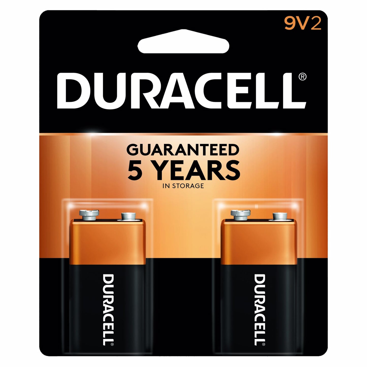 Jones Stephens F20038 Duracell Coppertop 9V Alkaline Batteries, 2 Pack