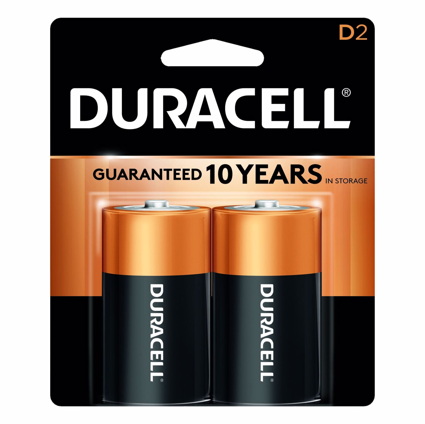 Jones Stephens F20048 Duracell Coppertop D Alkaline Batteries, 2 Pack