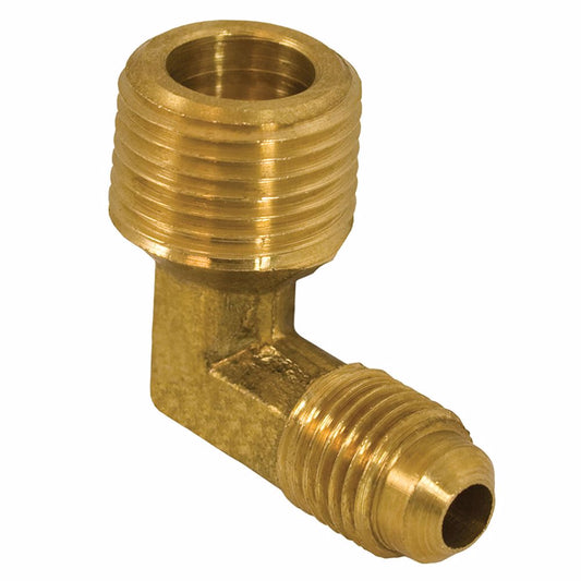Jones Stephens F40116 3/4" x 3/4" Brass Flare x MIP 90° Elbow