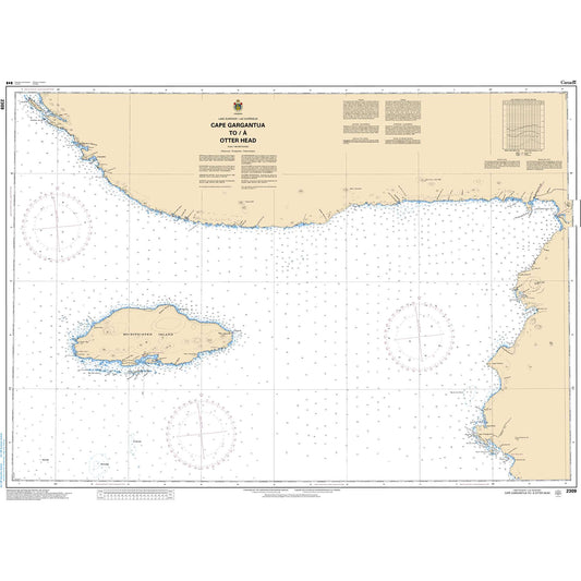 Paradise Clay CAN2309 CHS Chart Cape Gargantua to/ Otter Head