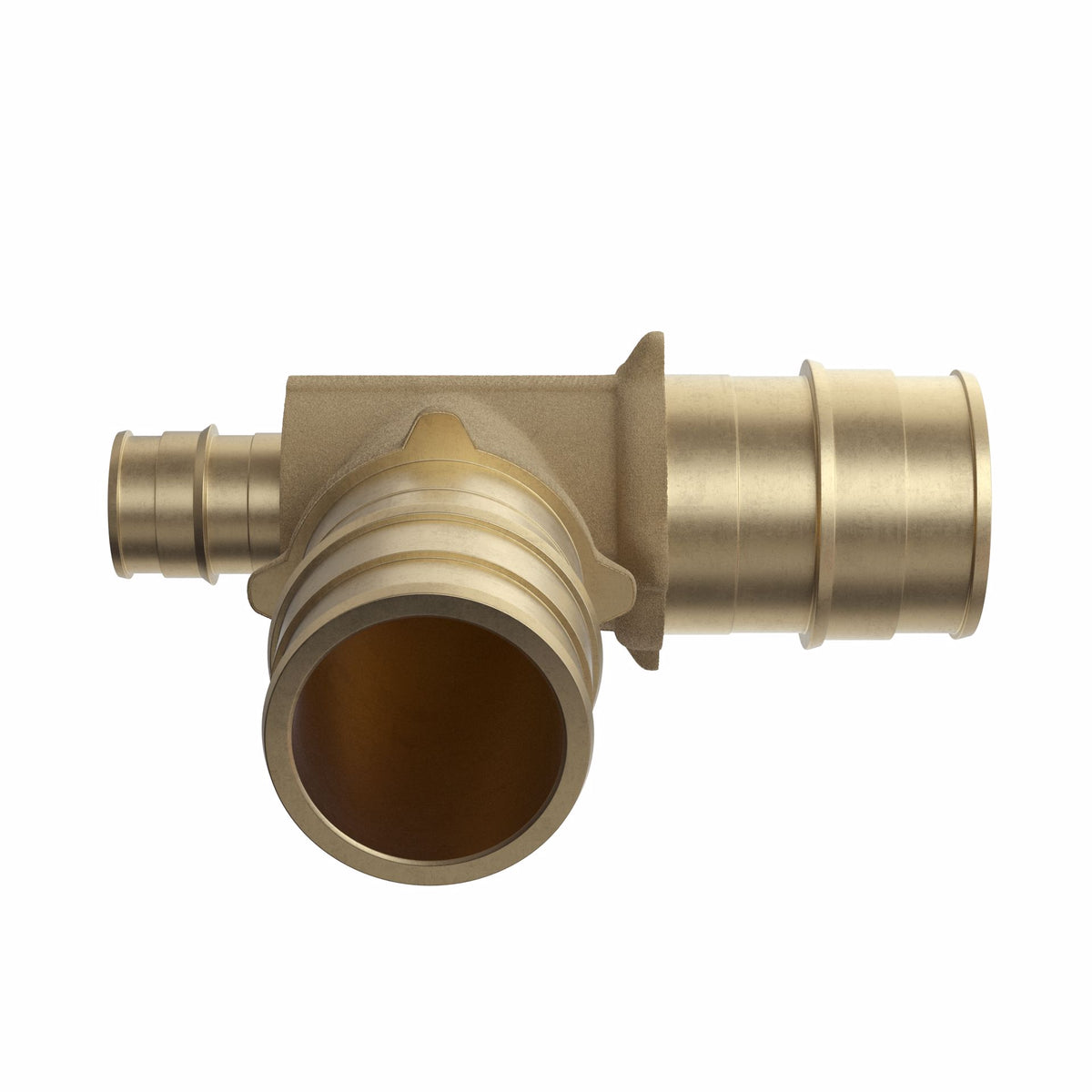 Jones Stephens F76896 1" x 1/2" x 1" F1960 Brass PEX Reducing Tee, Bag of 10