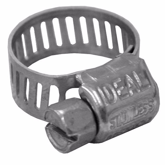 Jones Stephens G09006 5/16" - 7/8" Micro Size Gear Clamp with 5/16" Band, All Stainless, Box of 10