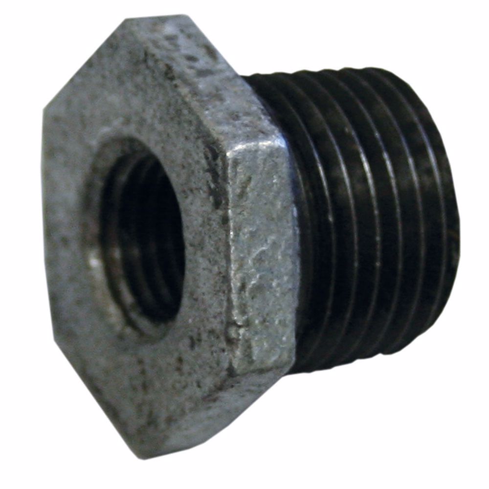 Jones Stephens G1440107 3/4" x 1/2" Galvanized Iron Hex Bushing