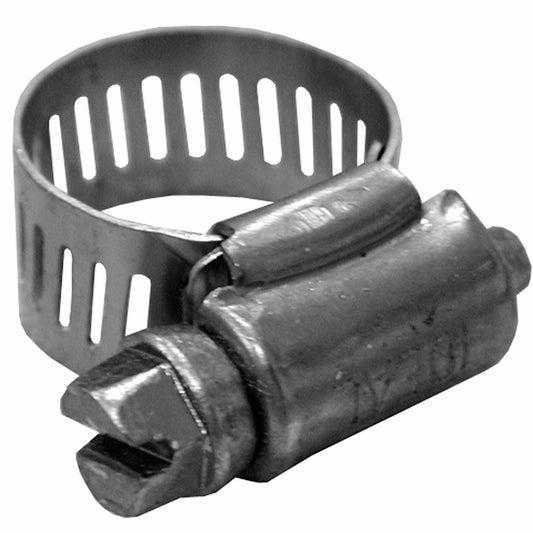 Jones Stephens G16016 5/8" - 1-1/2" Gear Clamp with 1/2" Band, All Stainless, Box of 100