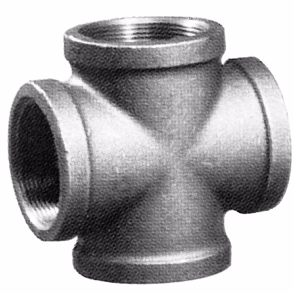 Jones Stephens G1950025 3/8" Galvanized Iron Cross, Banded