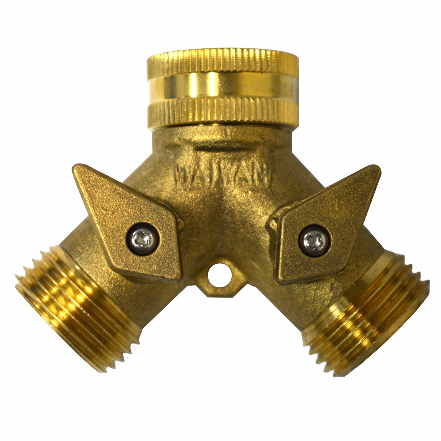 Jones Stephens G20053L Brass Garden Hose Wye with Plastic Shut-Off Levers