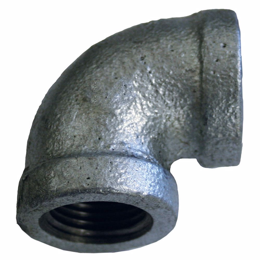 Jones Stephens G2350150 1" Galvanized Iron 90° Elbow, Banded