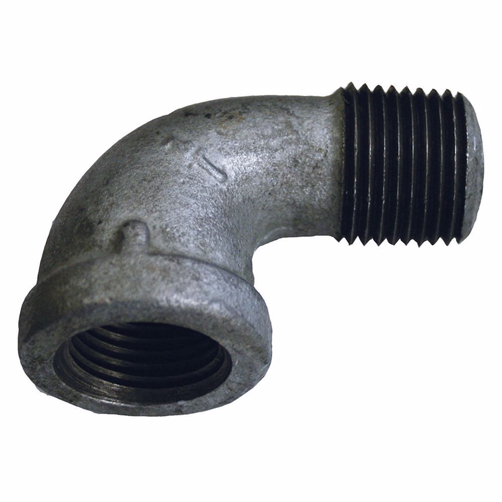 Jones Stephens G2540150 1" Galvanized Iron 90° Street Elbow, Banded