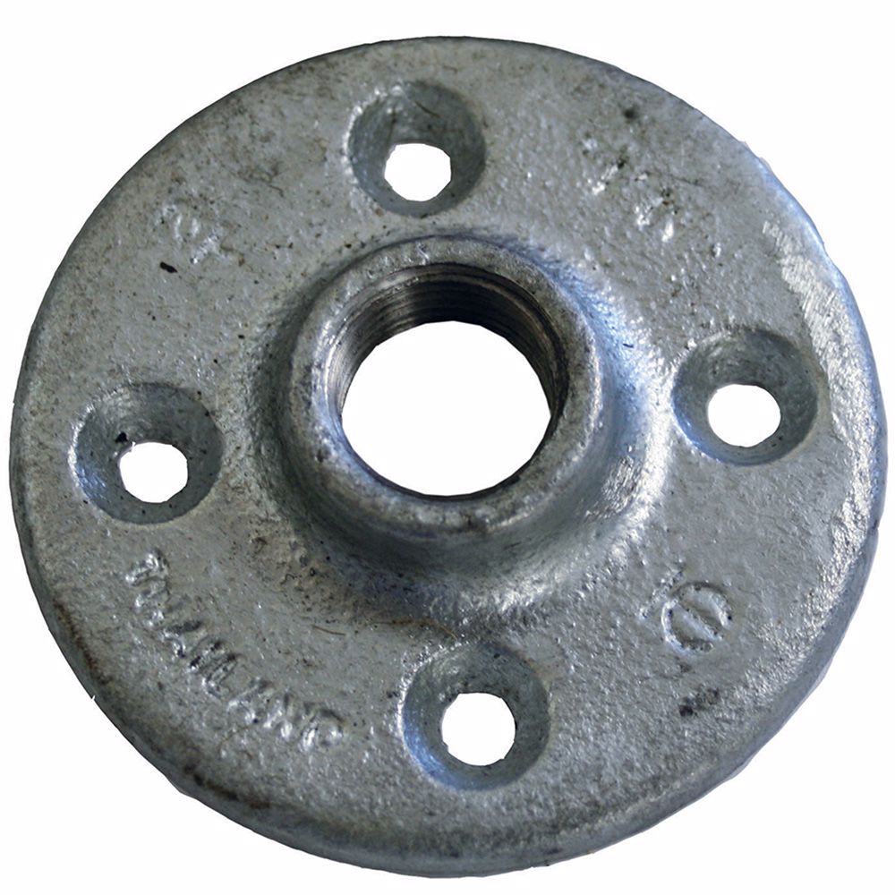 Jones Stephens G3550025 3/8" Galvanized Iron Floor Flange