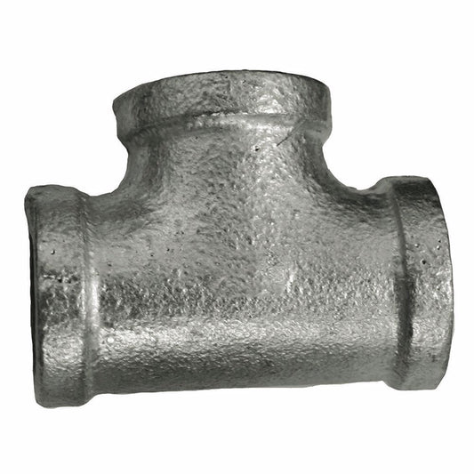 Jones Stephens G4600002 1/4" Galvanized Iron Tee, Banded