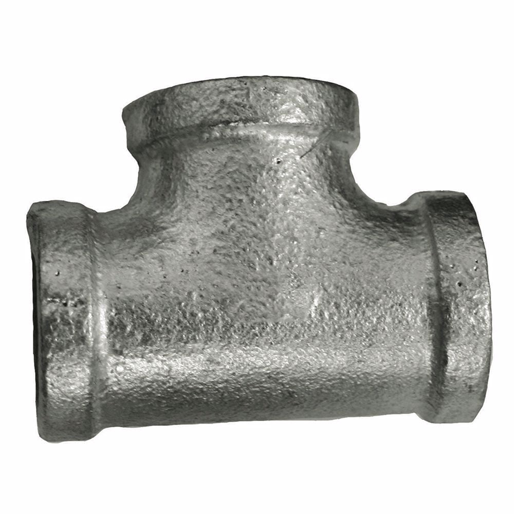 Jones Stephens G4600025 3/8" Galvanized Iron Tee, Banded