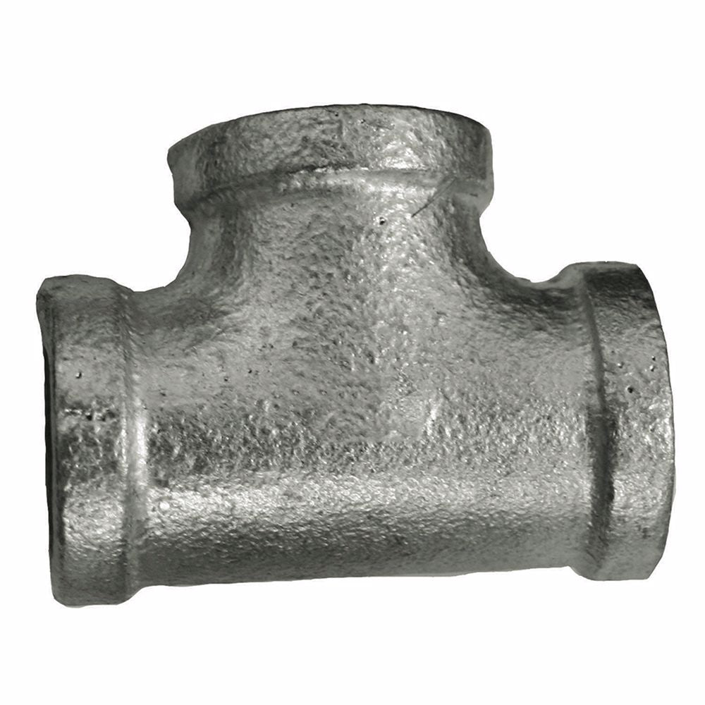 Jones Stephens G4600100 3/4" Galvanized Iron Tee, Banded