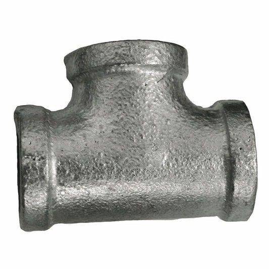 Jones Stephens G4600100 3/4" Galvanized Iron Tee, Banded