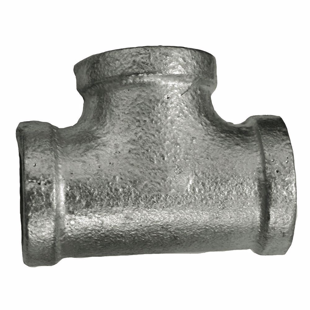 Jones Stephens G4600215 1-1/4" Galvanized Iron Tee, Banded