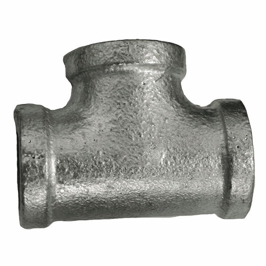Jones Stephens G4600215 1-1/4" Galvanized Iron Tee, Banded