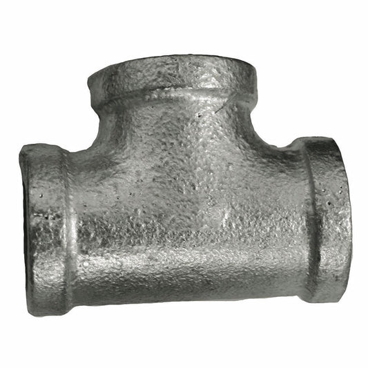 Jones Stephens G4600295 1-1/2" Galvanized Iron Tee, Banded
