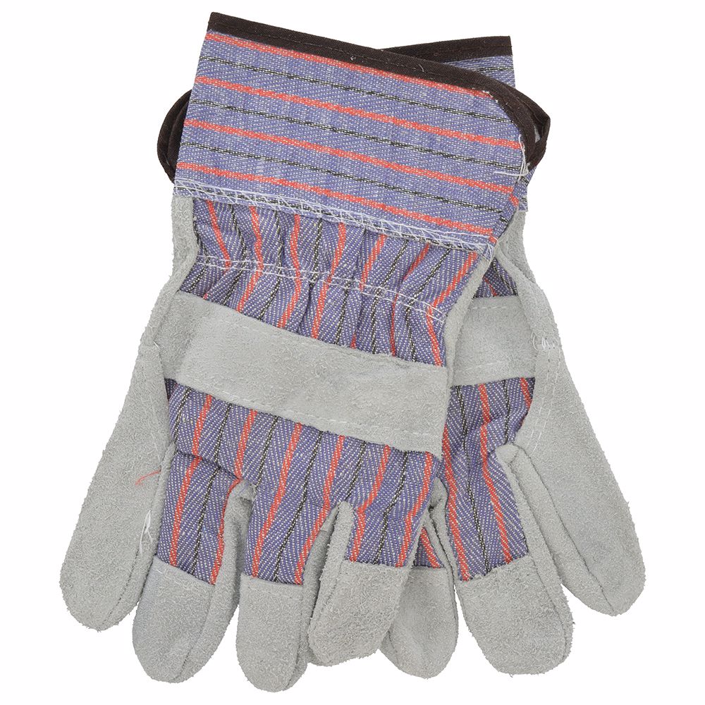 Jones Stephens G50204 Leather Palm Low Safety Cuff Work Gloves, 12 Pairs