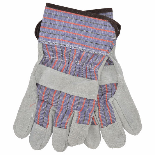 Jones Stephens G50204 Leather Palm Low Safety Cuff Work Gloves, 12 Pairs