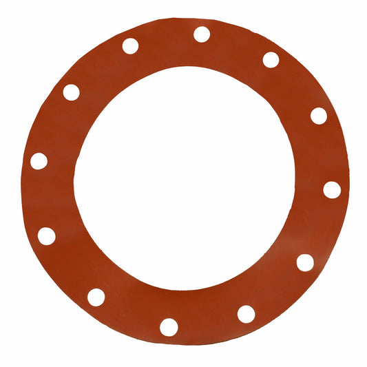 Jones Stephens G51010 10" Red Rubber Full Face Gasket