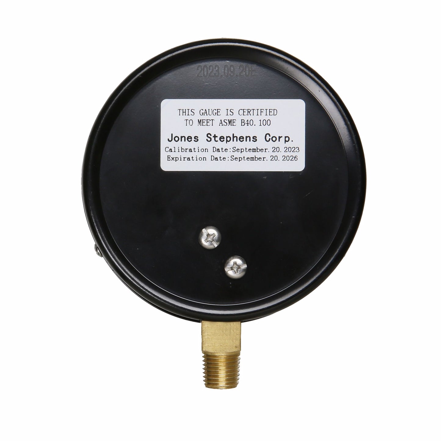 Jones Stephens G60055 4" 15 psi Dual Scale Gas Test Gauge