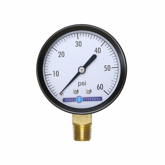 Jones Stephens G61060 2-1/2" 60 psi Pressure Gauge