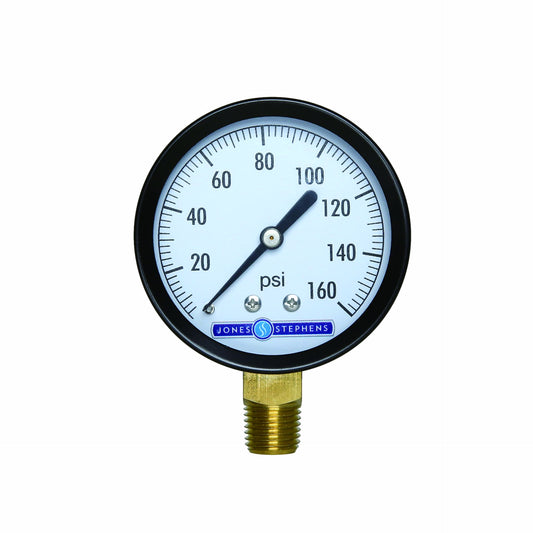 Jones Stephens G61160 2-1/2" 160 psi Pressure Gauge