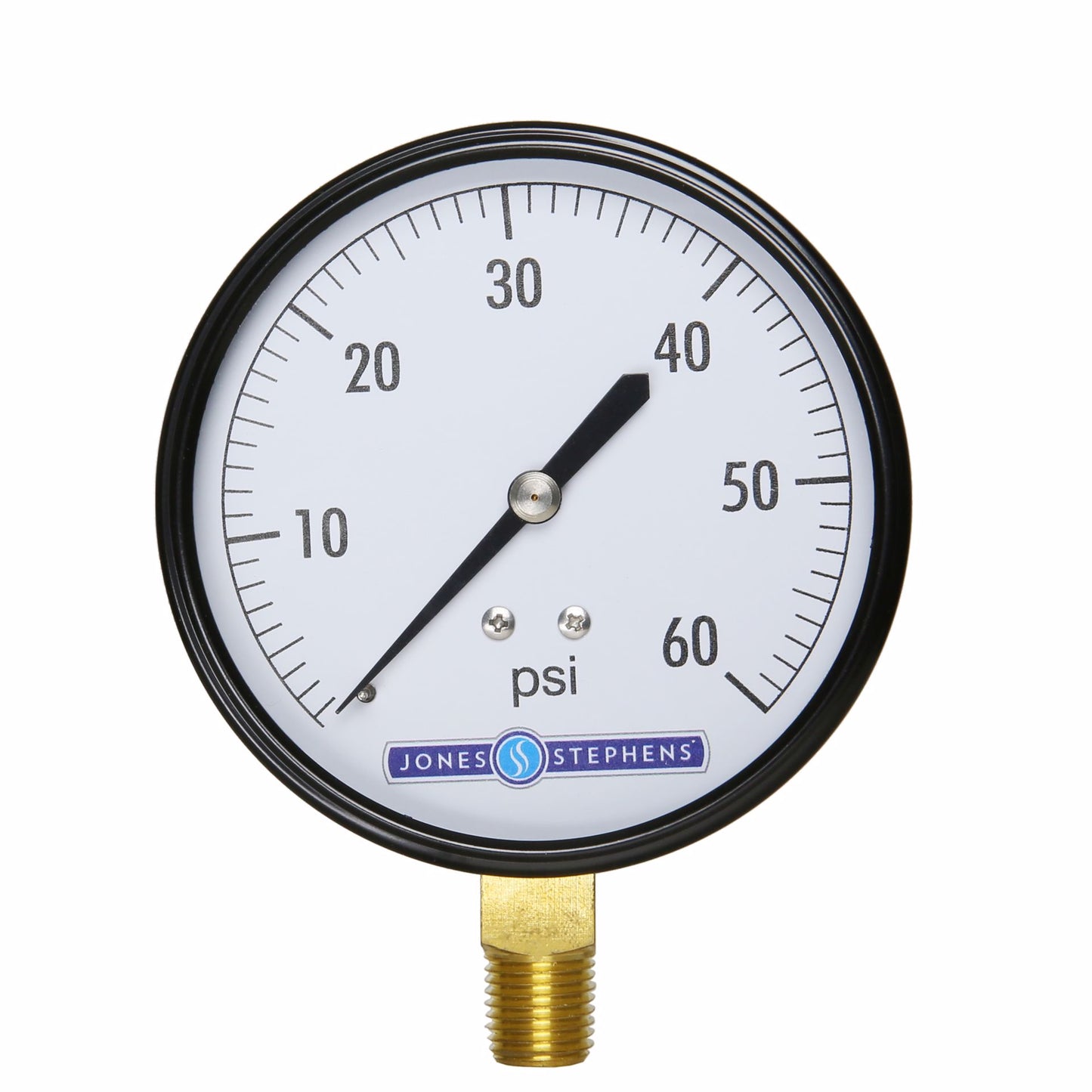 Jones Stephens G62060 3-1/2" 60 psi Pressure Gauge