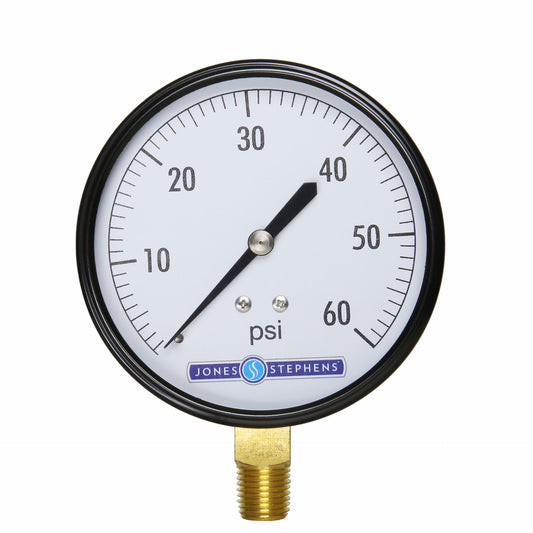 Jones Stephens G62060 3-1/2" 60 psi Pressure Gauge