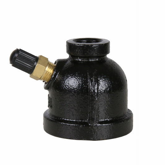 Jones Stephens G67002 1" Gas Test Gauge Body with Valve, Bell Style