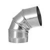 Lambro 721 3″ Galvanized Adjustable Elbow – 90 Degree