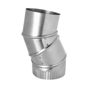 Lambro 726 8″ Galvanized Adjustable Elbow – 90 Degree