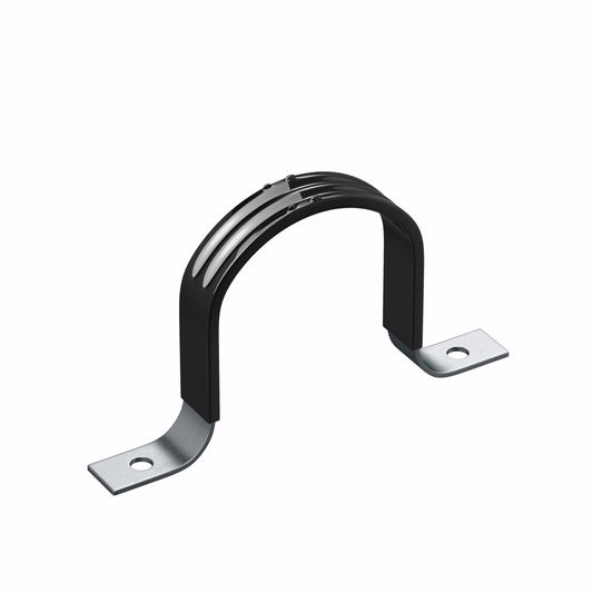 Jones Stephens H13502 2" Pipe Strap, Two-Hole, Vinyl Coated, Carton of 50