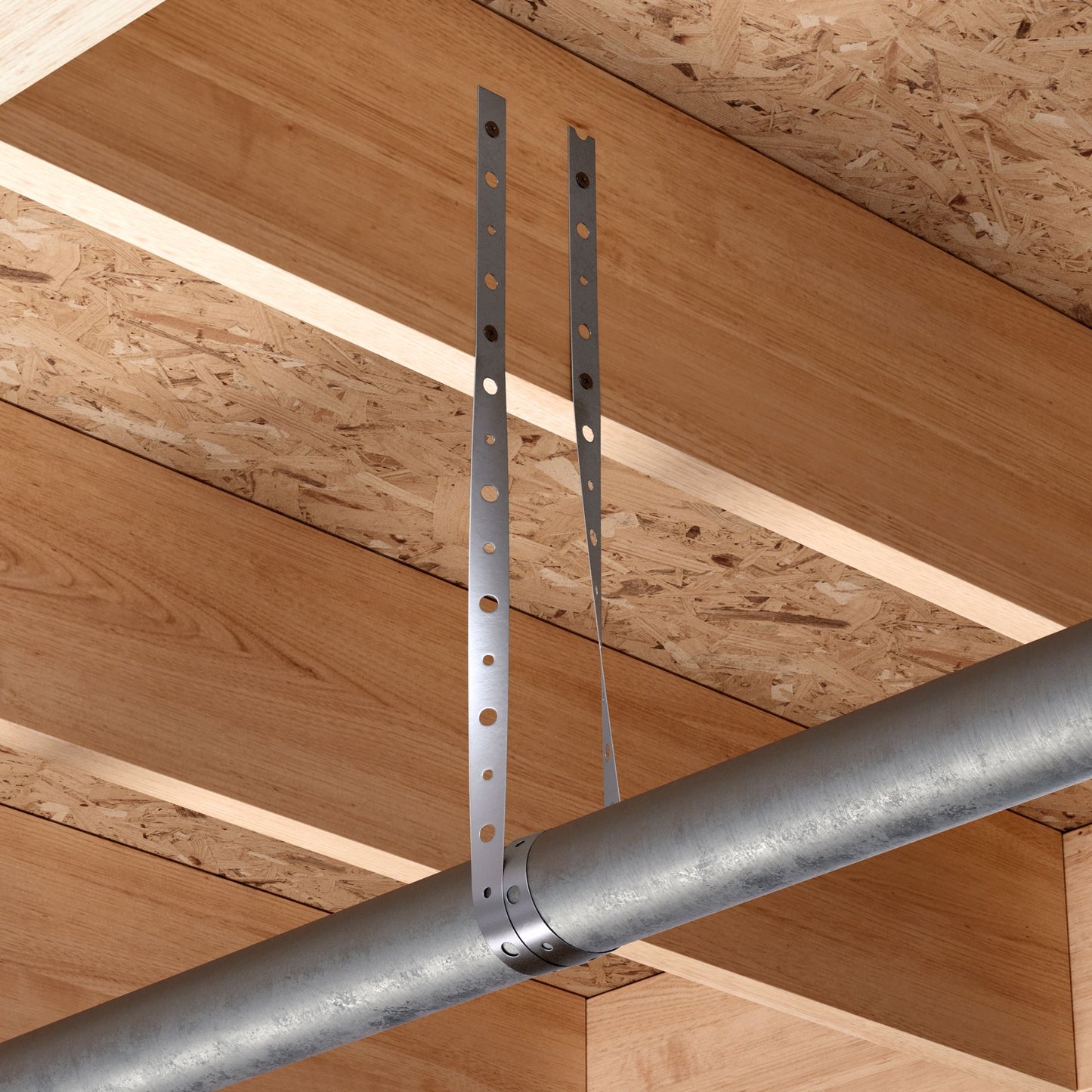 Jones Stephens H20011 3/4" x 100' 24-Gauge Galvanized Pipe Hanger Strap, Carton of 10
