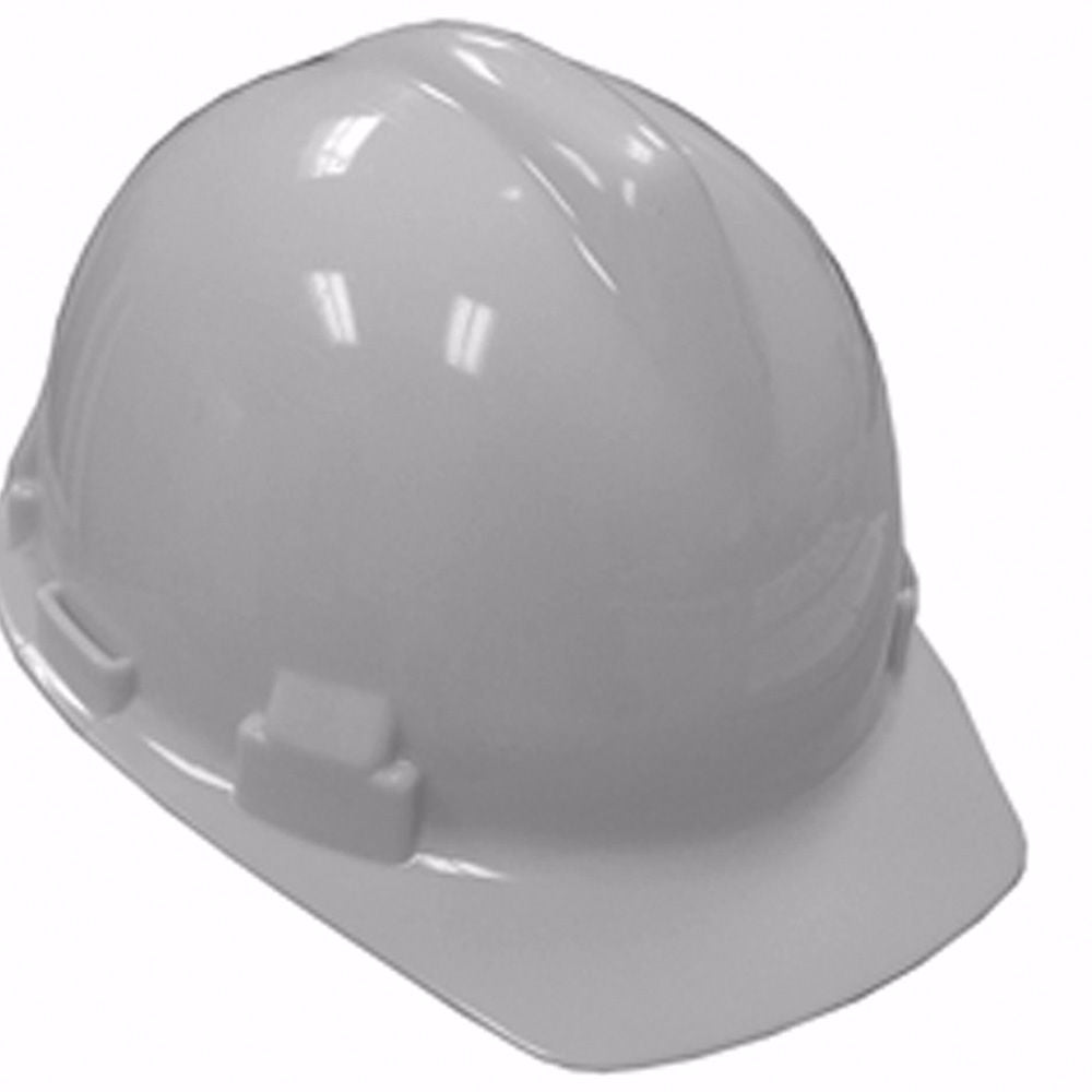 Jones Stephens H40002 Safety Hat White with 4-point Ratchet Suspension