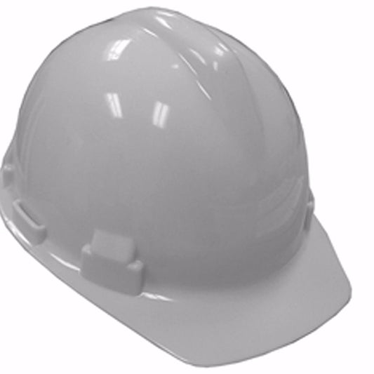 Jones Stephens H40002 Safety Hat White with 4-point Ratchet Suspension
