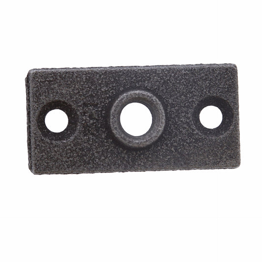 Jones Stephens H80375 3/8" Cast Iron Pipe Support Ceiling Plate, Plain Finish (Black)
